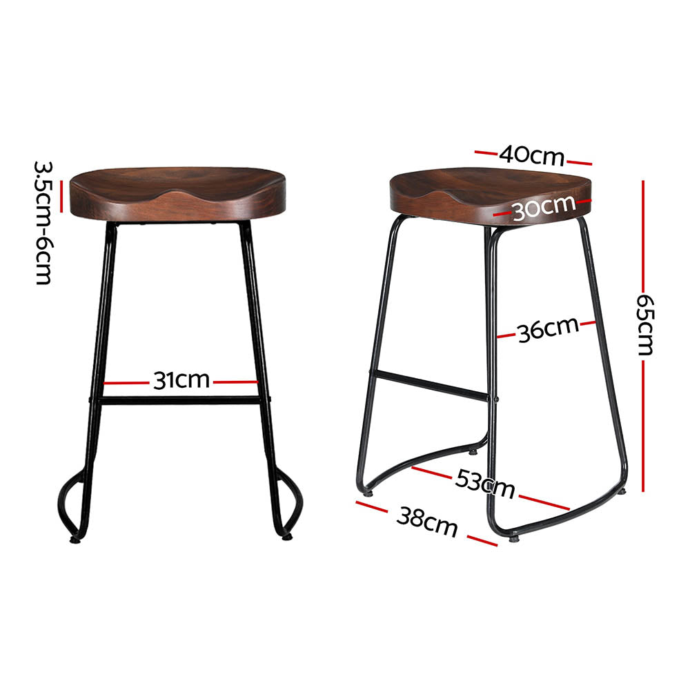 Artiss 4x Bar Stools Tractor Seat 65cm