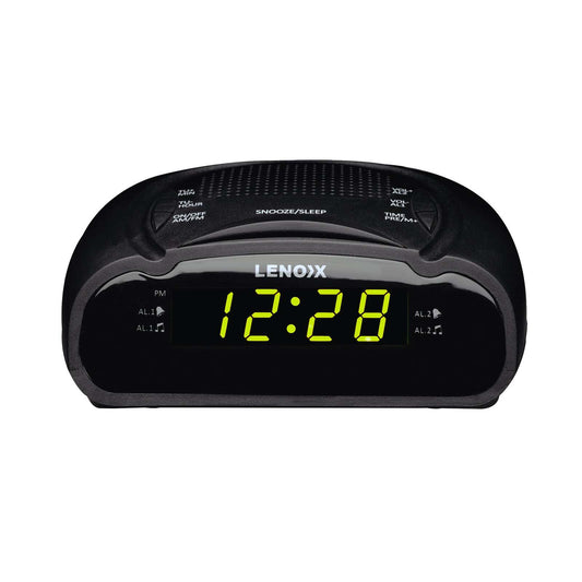 AM/FM Alarm Clock & Radio w/ Green LED Time Numbering