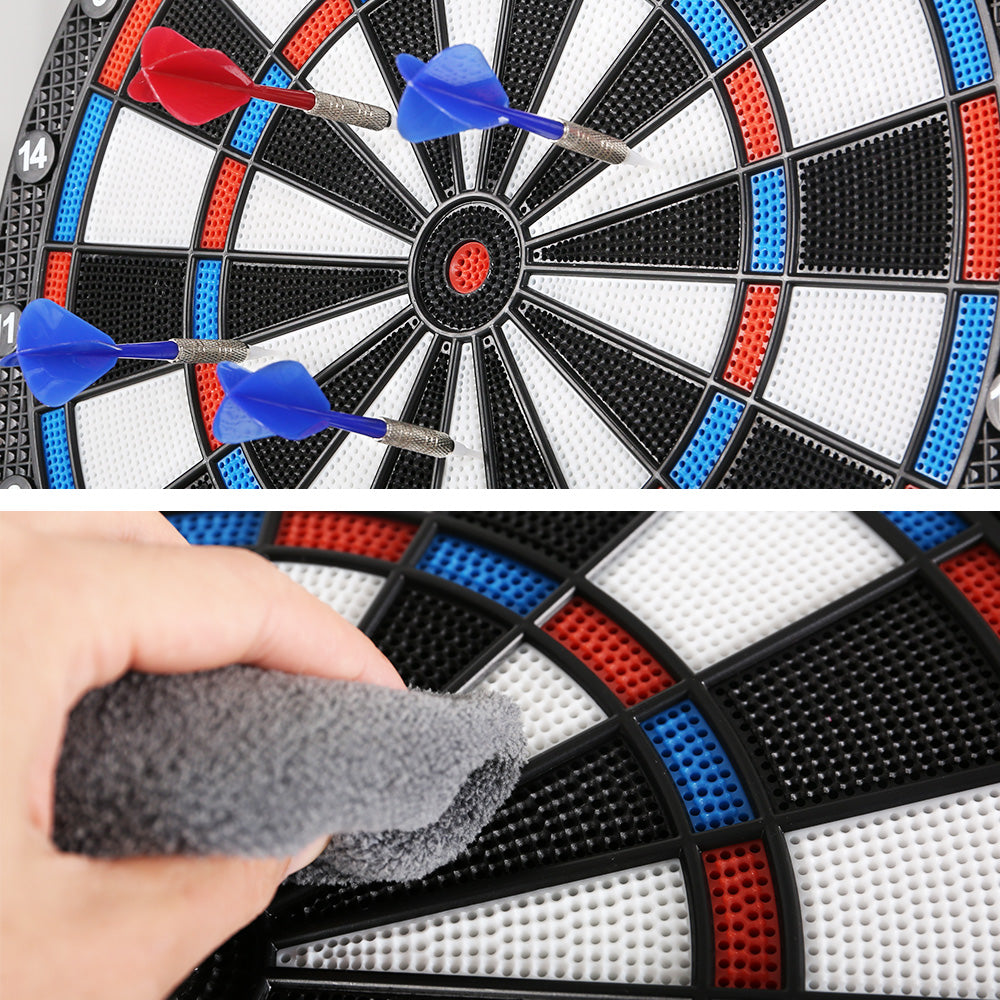 13.5 Dartboard Dart Board with Soft Tip Darts Electronic Scorer 32 Games"