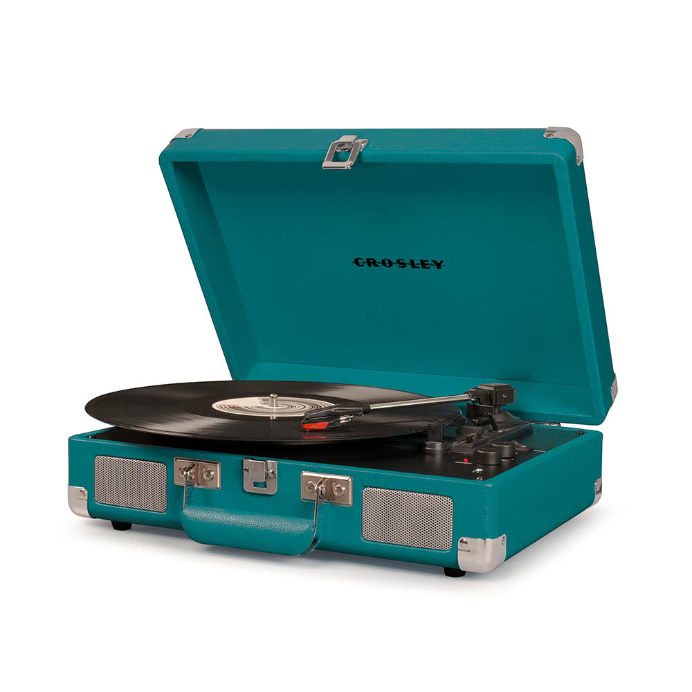 CROSLEY Crosley Cruiser Teal - Bluetooth Turntable & Record Storage Crate