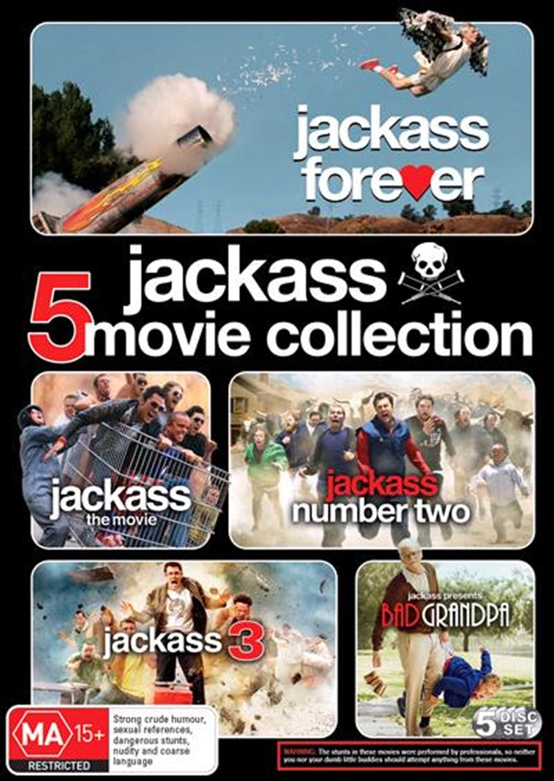 Jackass - The Movie / Jackass Number Two - The Movie / Jackass 3D / Jackass Presents - Bad Grandpa / DVD