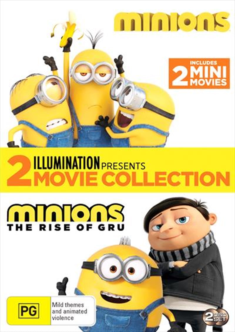 Minions / Minions - The Rise Of Gru | 2 Movie Franchise Pack DVD