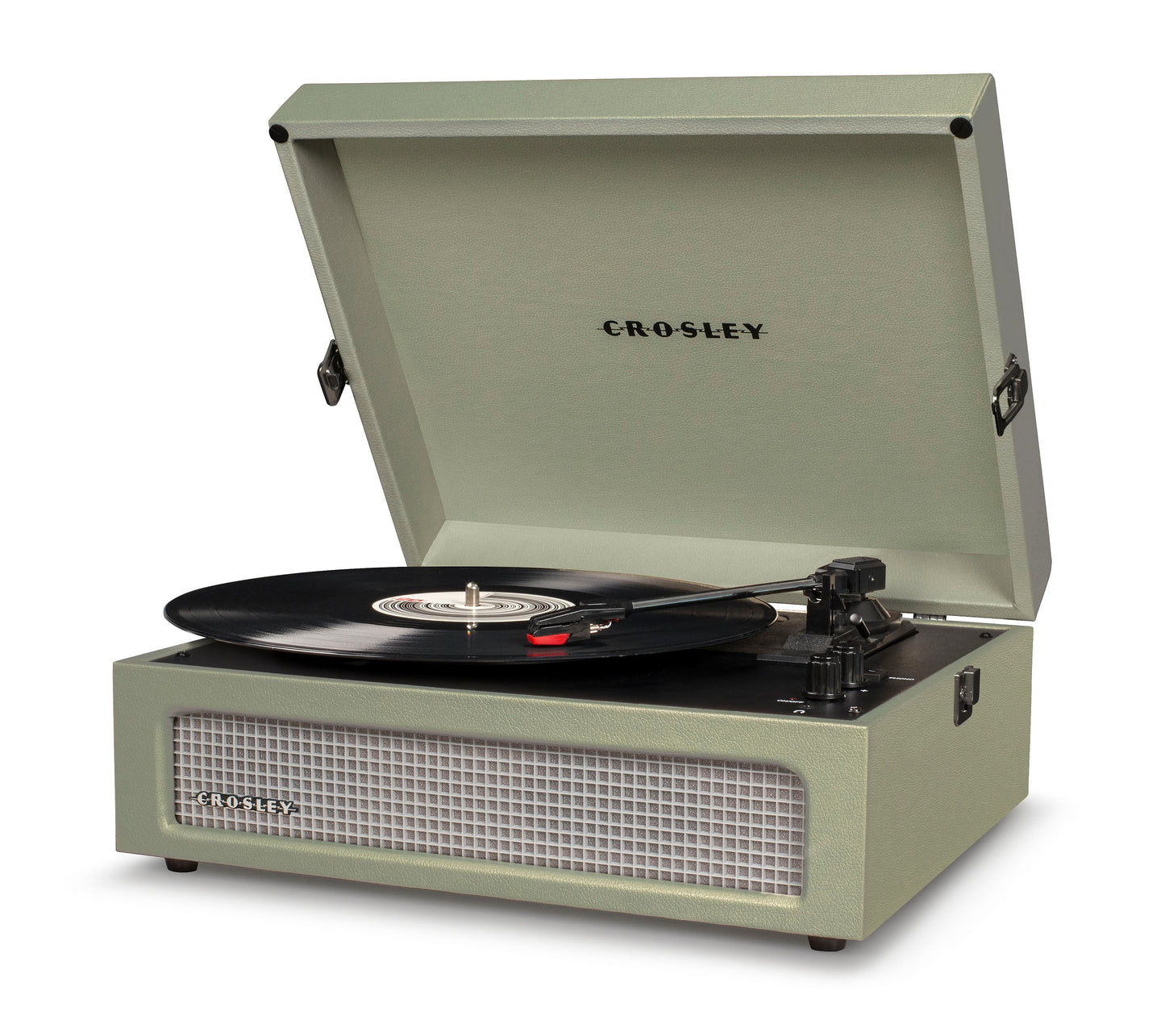 Crosley Voyager Sage - Bluetooth Portable Turntable  & Record Storage Crate