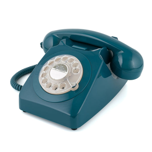 GPO Retro 746 Rotary Telephone - Azure Blue