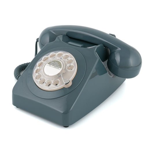 GPO Retro 746 Rotary Telephone - Grey