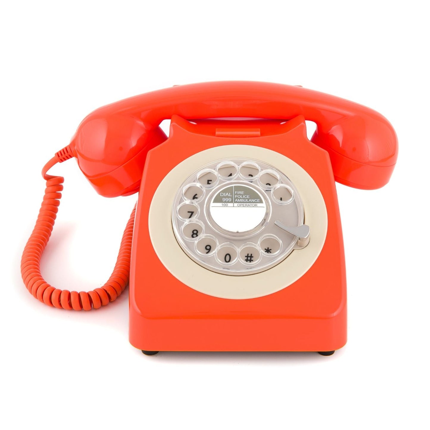 GPO Retro 746 Rotary Telephone - Orange