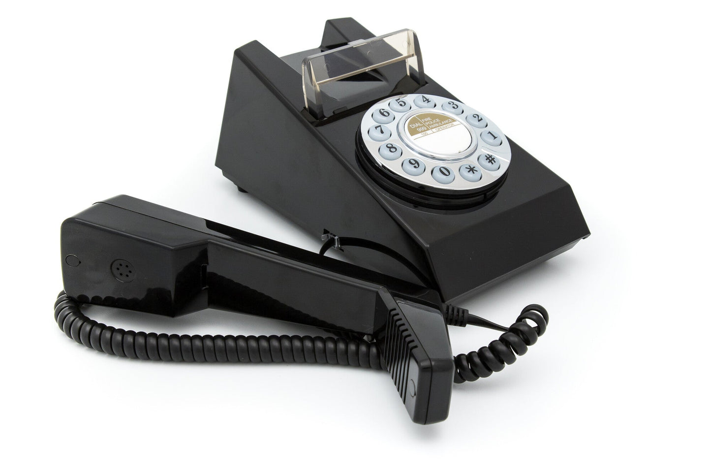 GPO Retro Trim Phone Push Button - Black