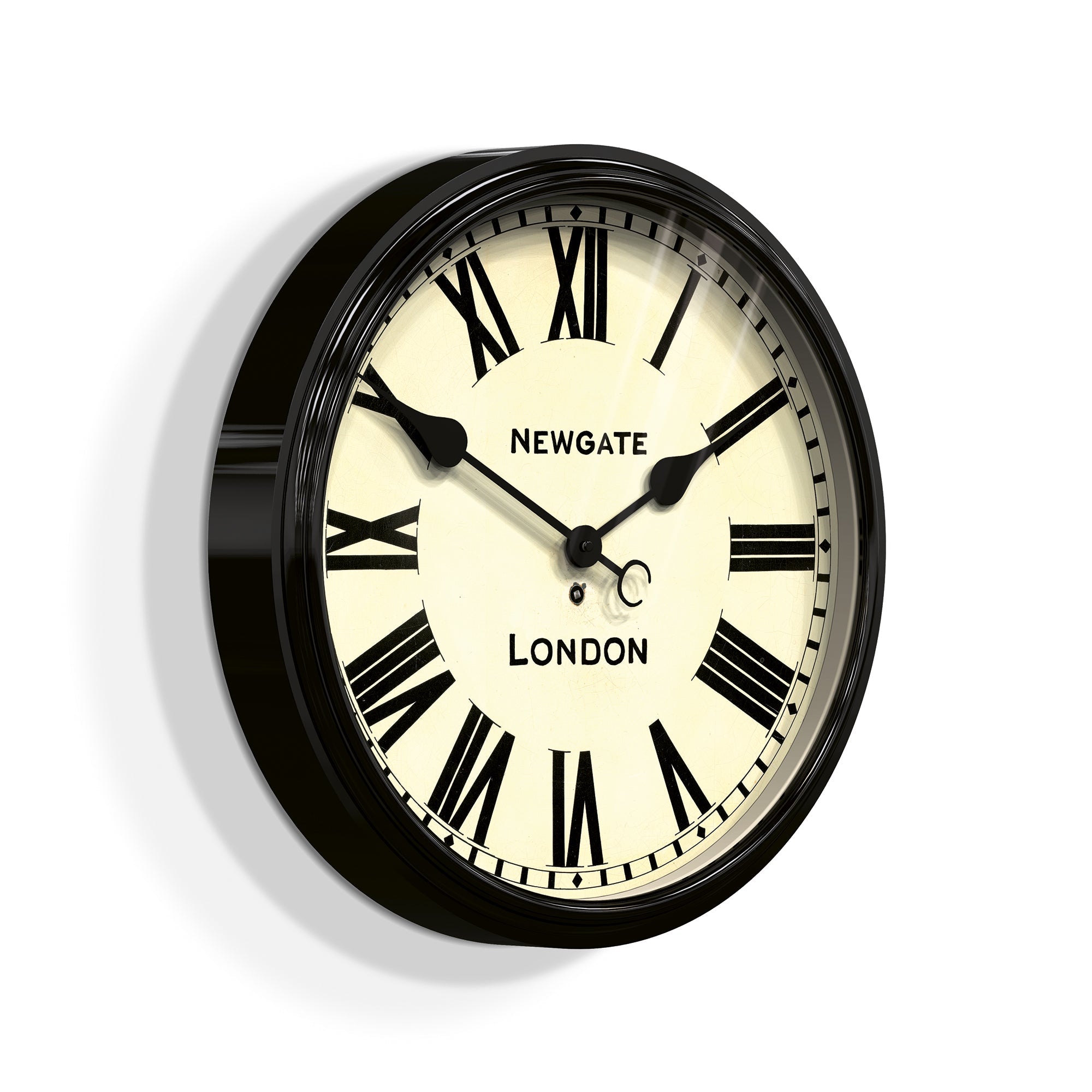Newgate Battersby Wall Clock Black