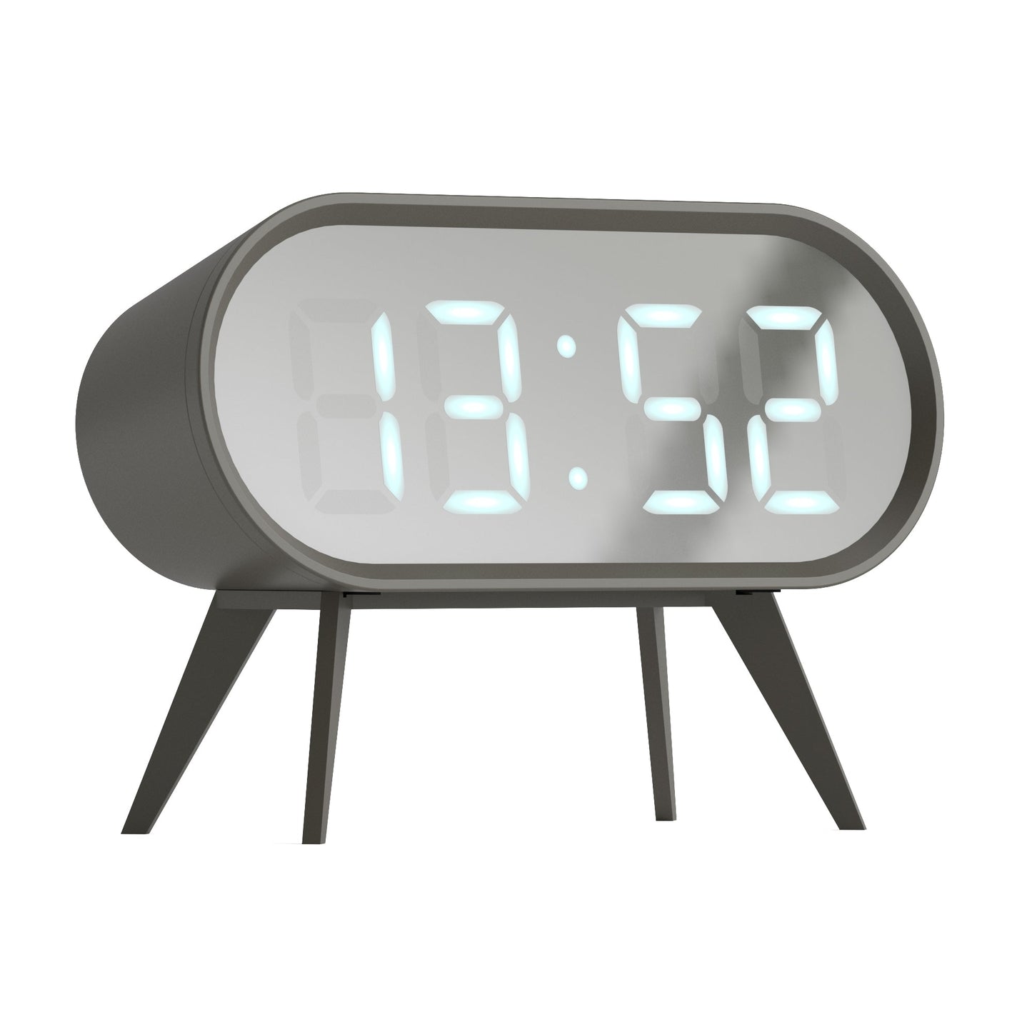 Newgate Space Hotel Cyborg Led Alarm Clock Grey