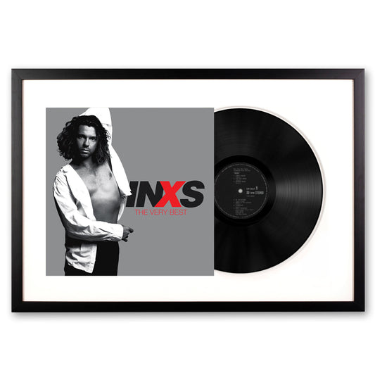 Framed INXS The Very Best - Double Vinyl Album Art