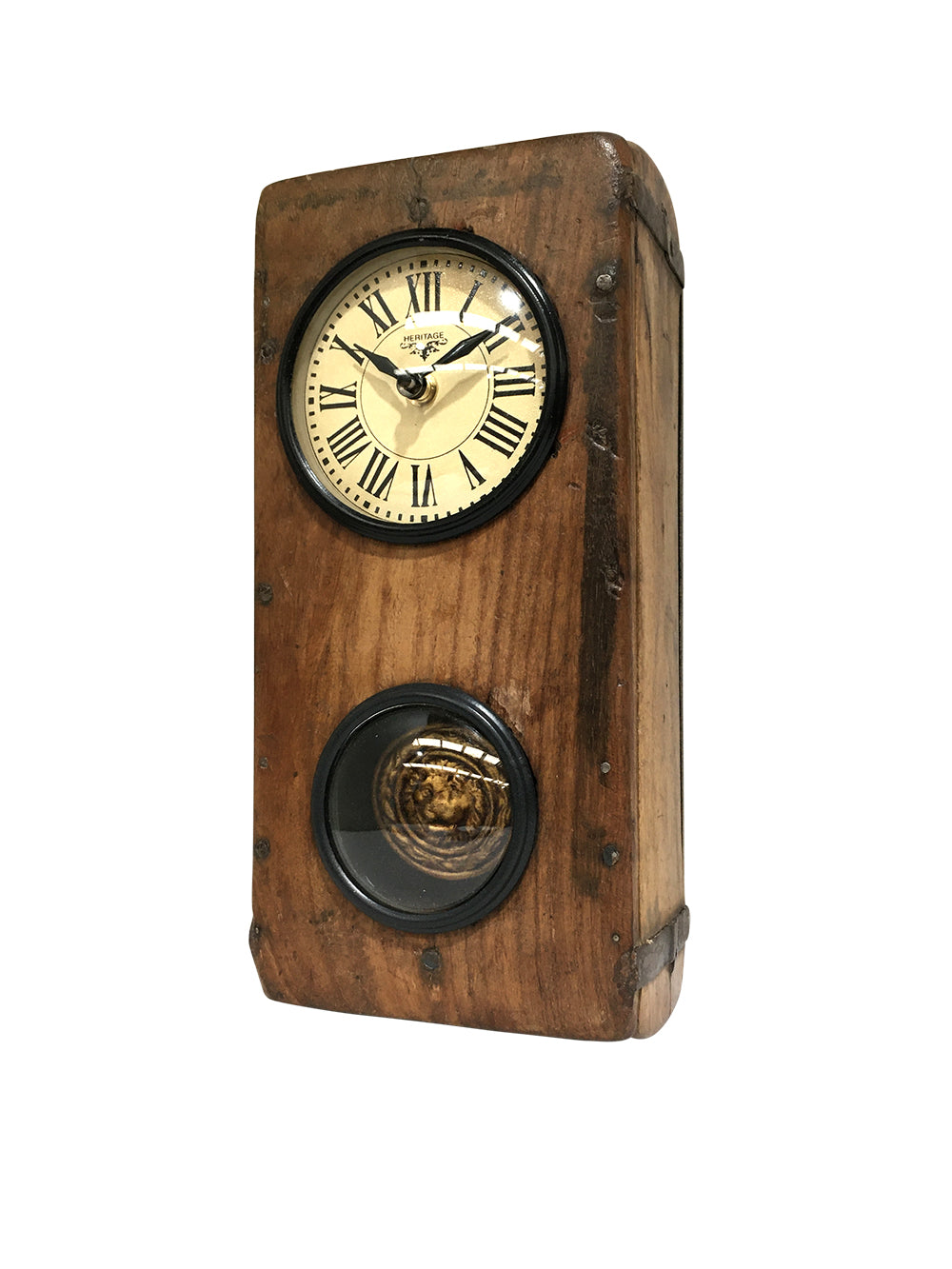 okretro Vintage wooden wall Clock /Pendulem