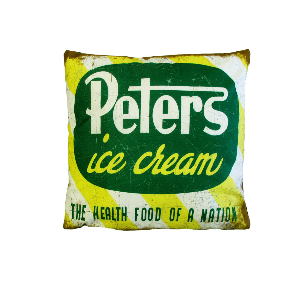 Australian Mancave Retro Cushion Peters Ice Cream 40 x 40 cm