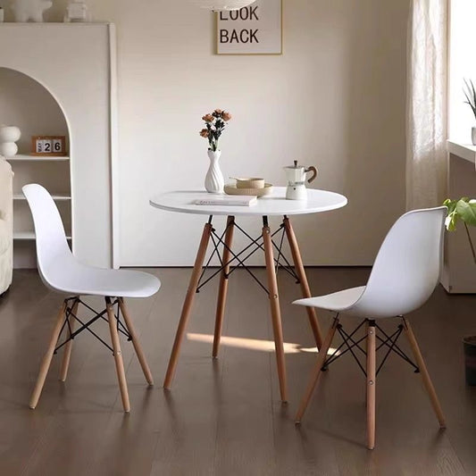 Retro Round Wood Dining Table-80cm 2-4 people