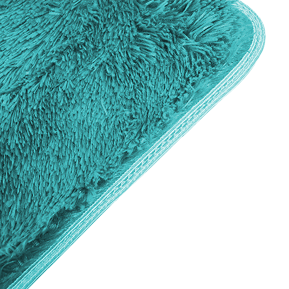 Okretro 200x140cm Floor Rugs Large Shaggy Rug Area Carpet Bedroom Living Room Mat - Turquoise