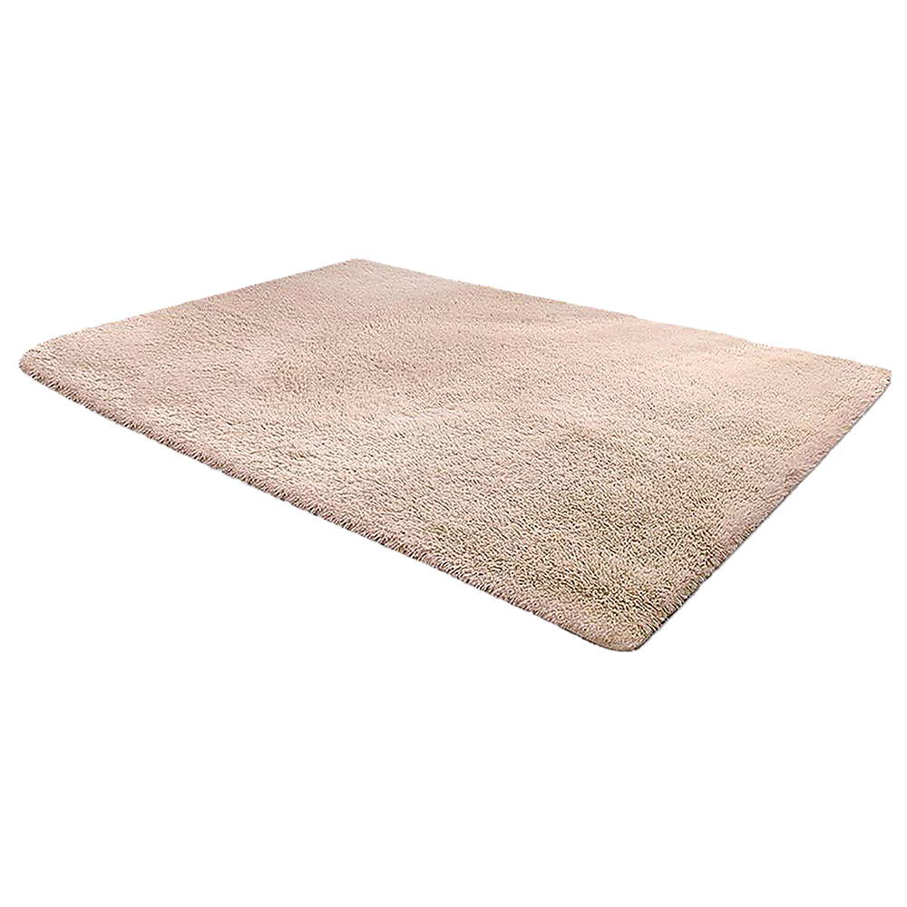 Okretro 200x140cm Floor Rugs Large Shaggy Rug Area Carpet Bedroom Living Room Mat - Beige