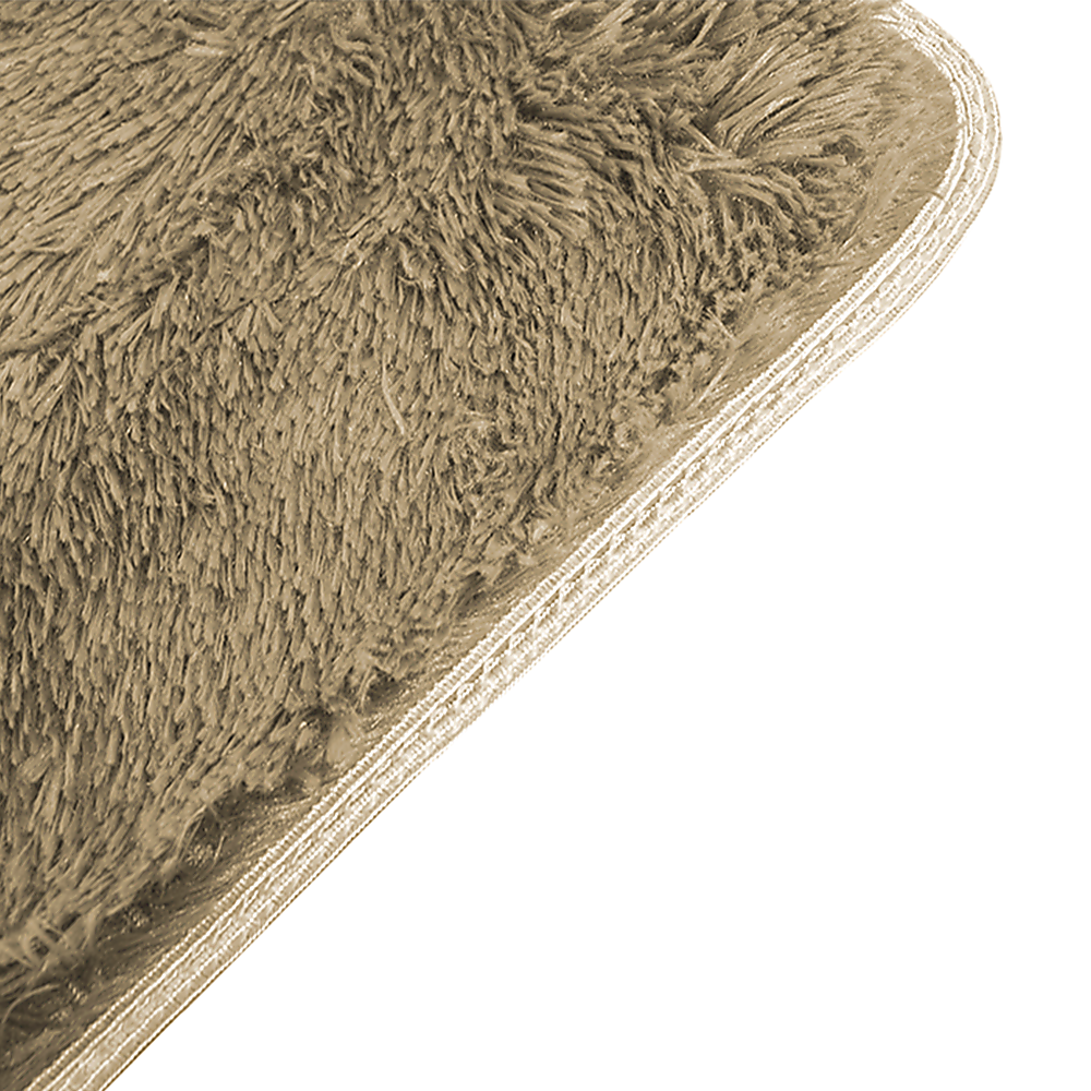 Okretro 200x140cm Floor Rugs Large Shaggy Rug Area Carpet Bedroom Living Room Mat - Beige