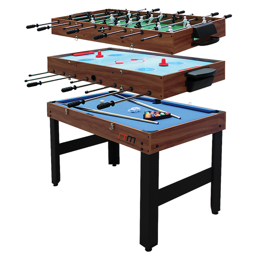 4FT 3-in-1 Games Foosball Soccer Hockey Pool Table