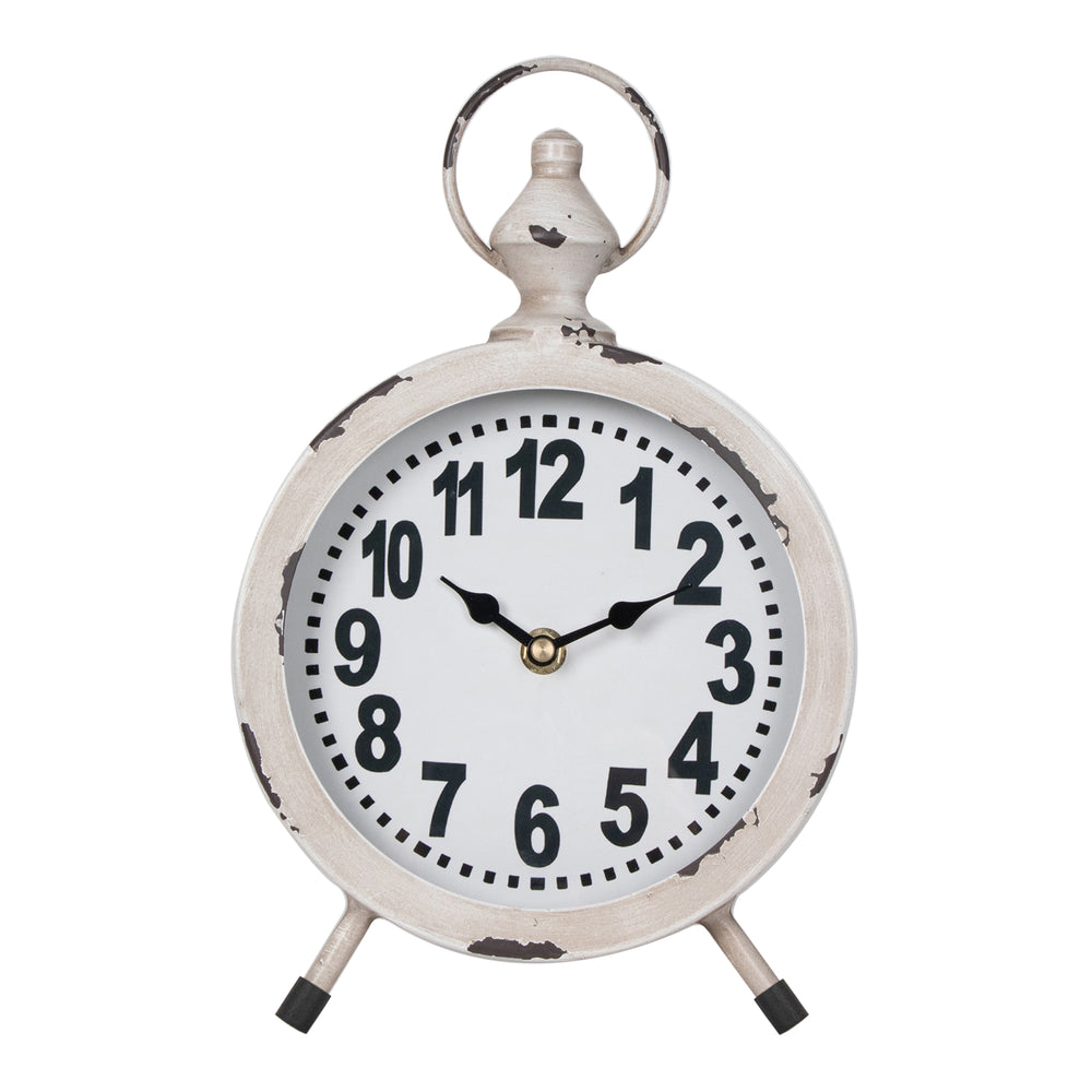 Round French Provincial Table Clock 18cm