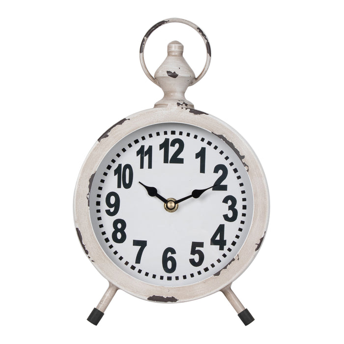 Round French Provincial Table Clock 18cm