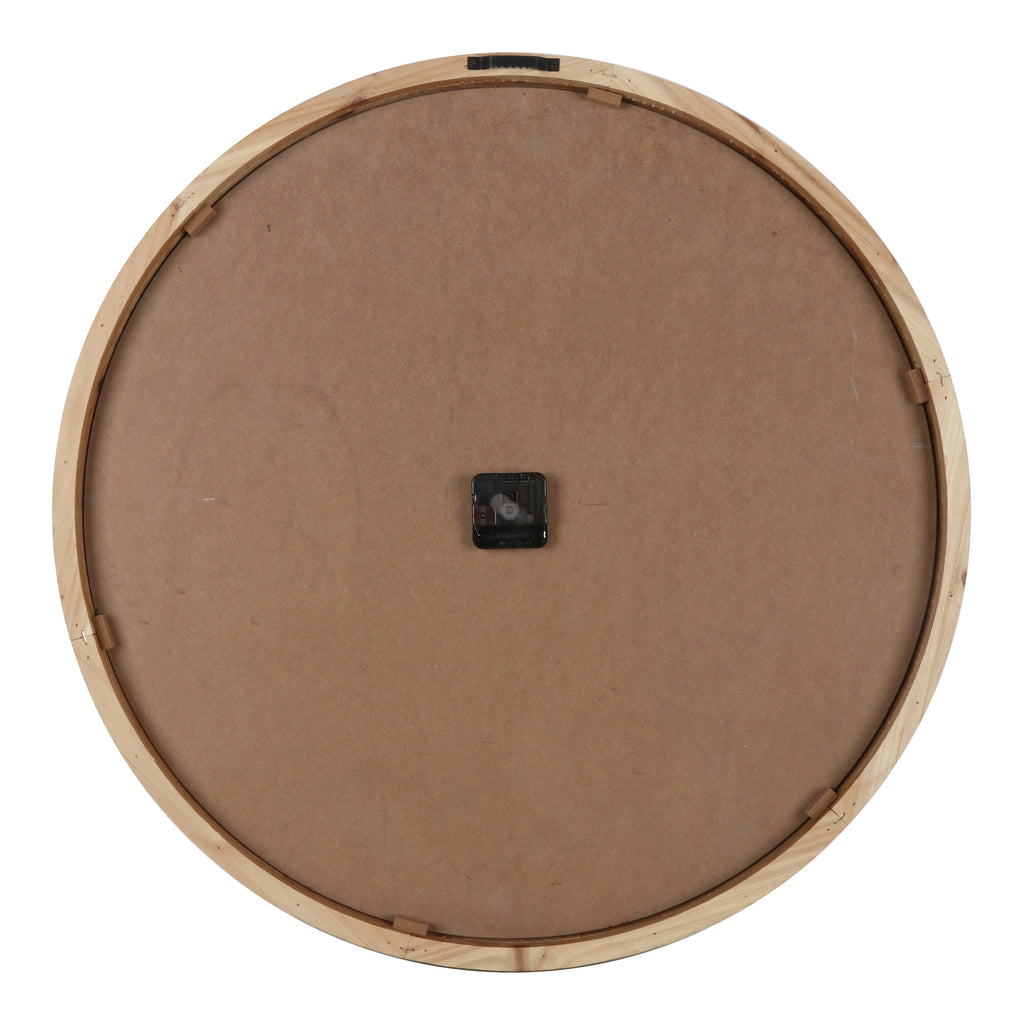 Distressed Grid Wall Clock 68x68cm