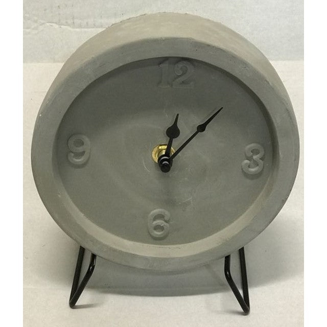 Cement Table Clock 16cm