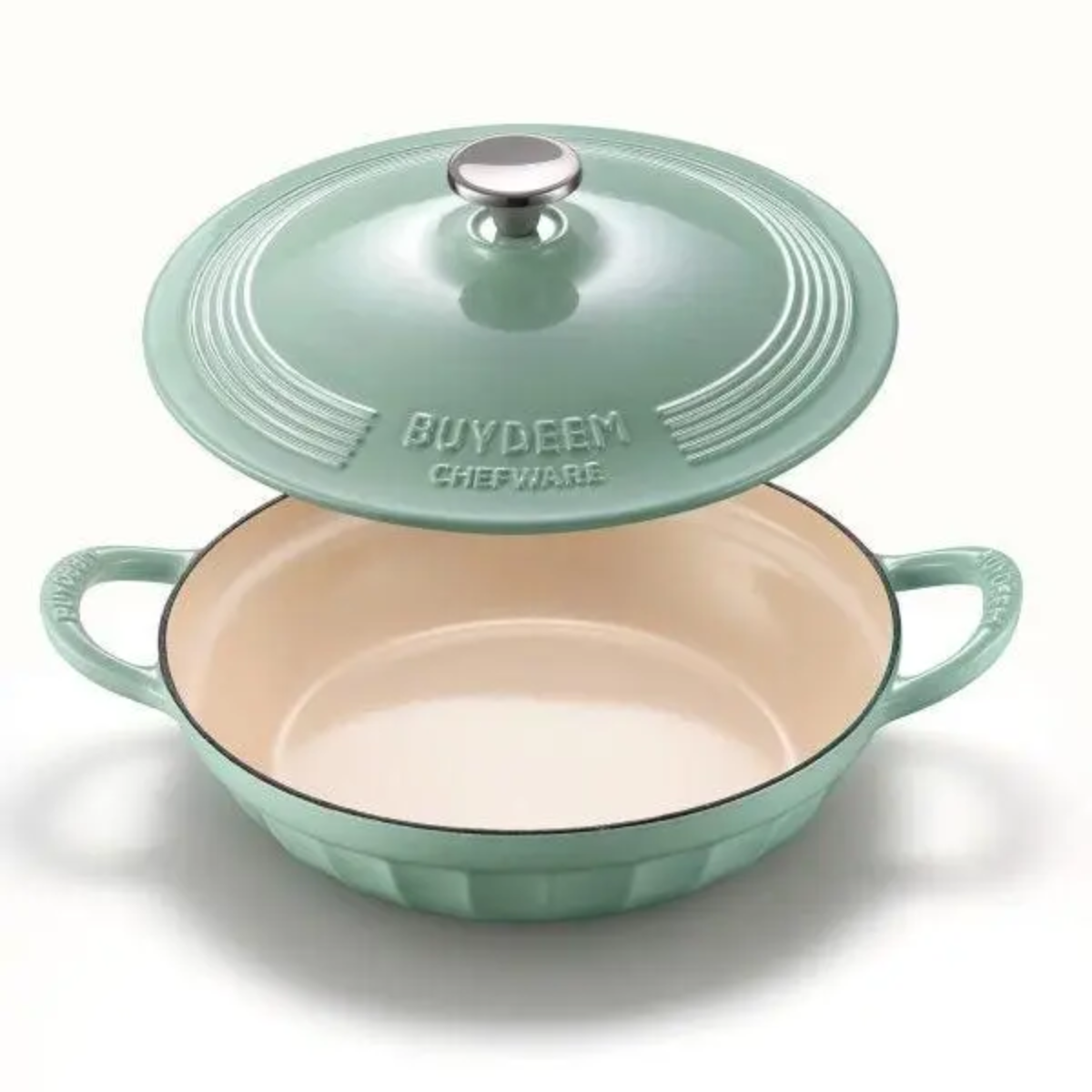 BUYDEEM CP581 Enameled Cast Iron Dutch Oven