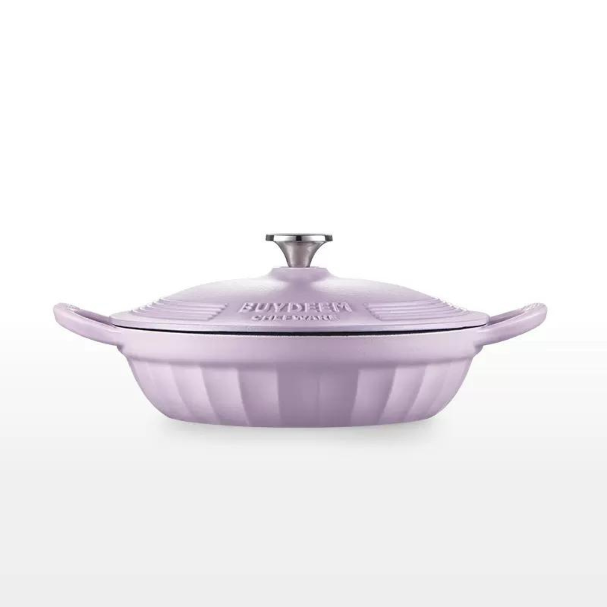 BUYDEEM CP581 Enameled Cast Iron Dutch Oven Purple