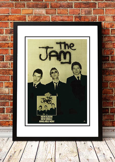 The Jam 'In The City' In Store Poster 1977- Framed A4 small