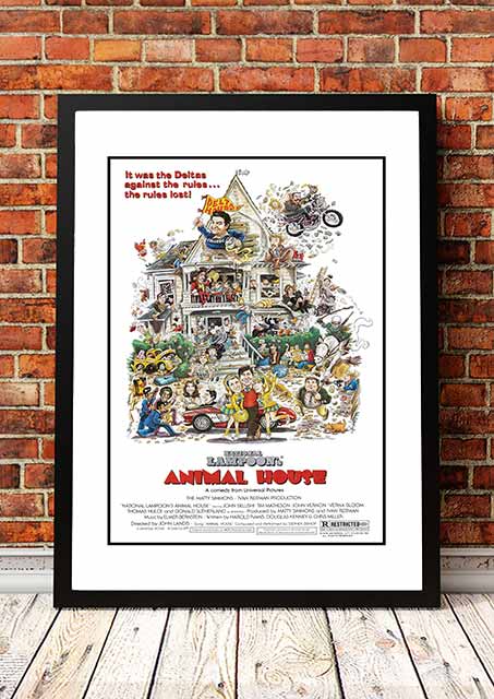 Vintage Animal House' Cult Movie Poster! - Framed A4
