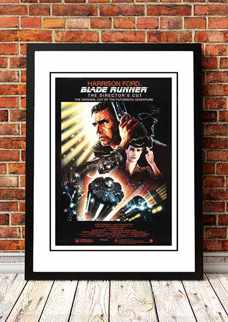 Vintage Bladerunner' Cult Movie Poster! - Framed A4