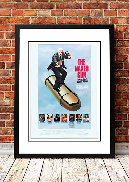 The Naked Gun' Cult Movie Poster! - Framed A2