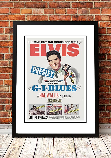Vintage Elvis 'G.I. Blues' Movie Poster! - Framed A2