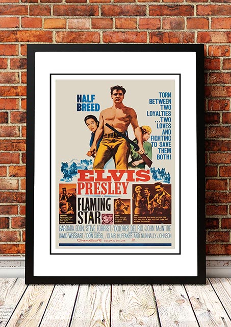 Elvis 'Flaming Star' Framed Movie Poster! - Framed A2
