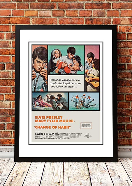 Elvis 'Change Of Habit' Framed Movie Poster! - Framed A2