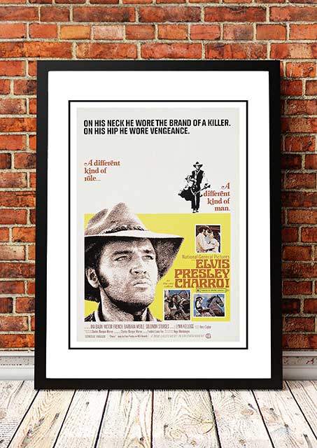 Elvis 'Charro' Framed Movie Poster! - Framed A4