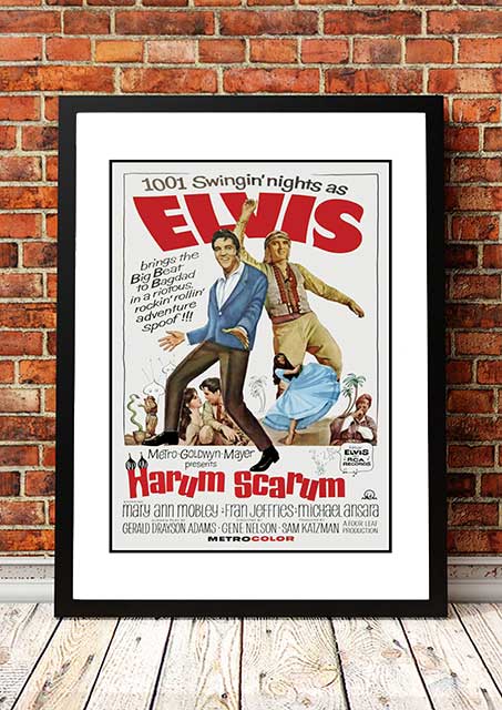 VintageElvis 'Harem Scarem'  Movie Poster! - Framed A4