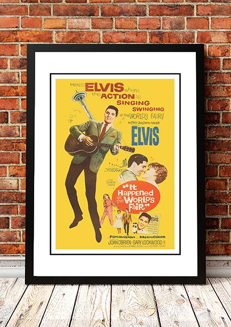Vintage Elvis 'It Happened At The World's Fair' Movie Poster! - Framed A2