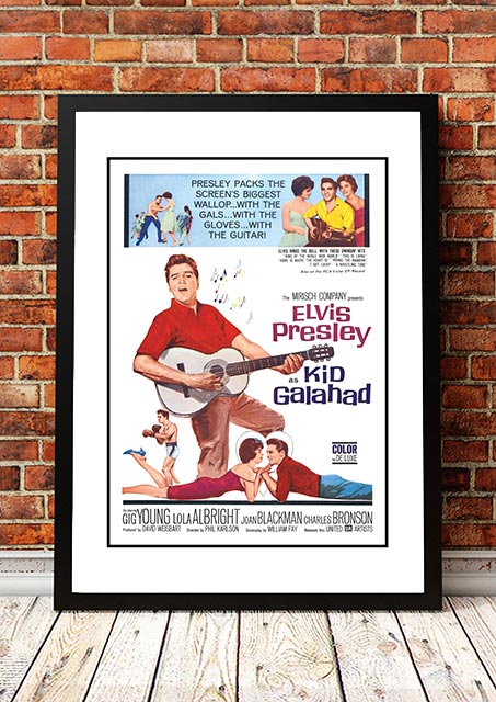 Vintage Elvis 'Kid Galahad'  Movie Poster! - Framed A2