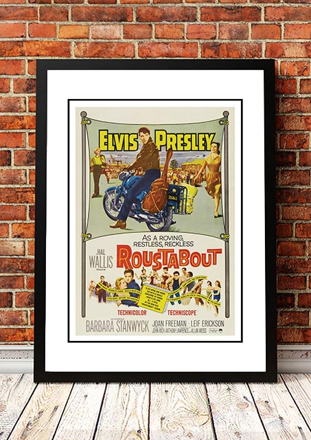 VintageElvis 'Roustabout' Movie Poster! - Framed A4