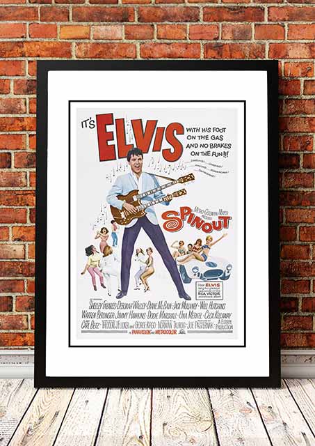 Vintage Elvis 'Spinout' Framed  Poster! - Framed A2