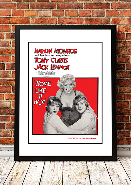 Vintage Marilyn Monroe ‘Some Like It Hot’  Movie Poster! - Framed A4