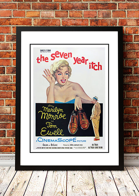 Vintage Marilyn Monroe ‘The Seven Year Itch’ Movie Poster! - Framed A2