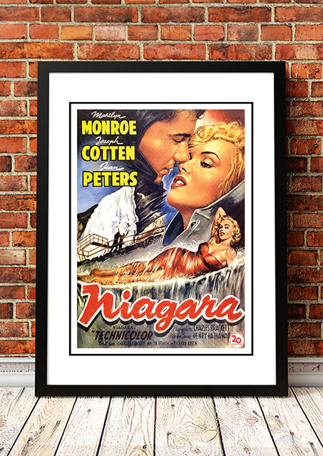 Vintage Marilyn Monroe ‘Niagara’ Movie Poster! - Framed A4