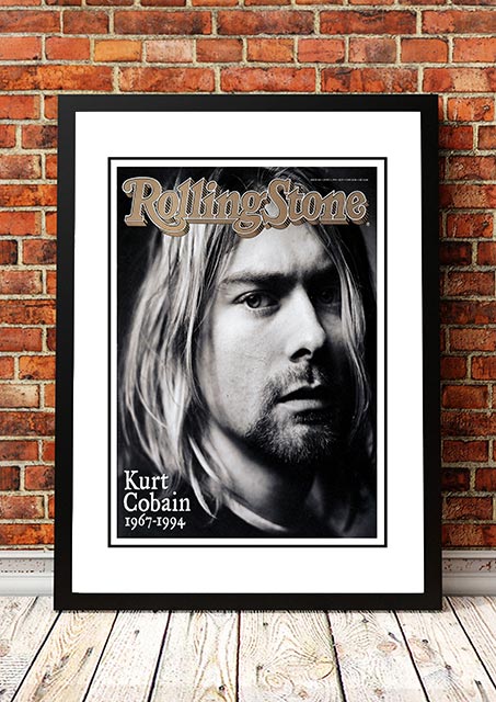 Vintage Kurt Cobain' Rolling Stone Magazine Cover! - Framed A2