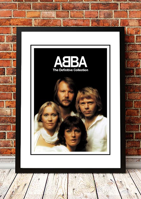ABBA ‘The Definitive Collection’ In Store Poster 2001 - Framed A2