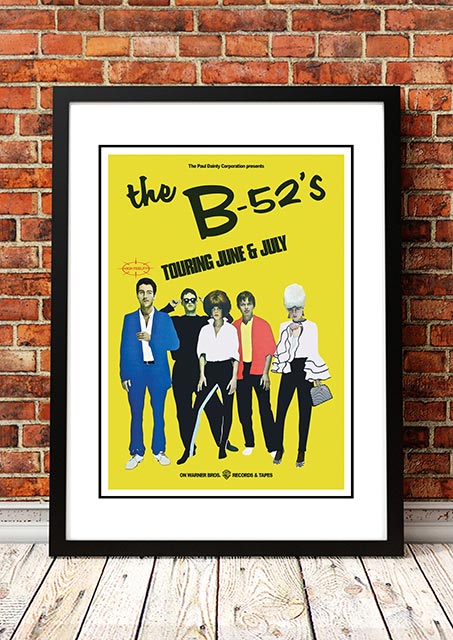 The B-52’s ‘Australian Tour’ Poster 1980 - Framed A3