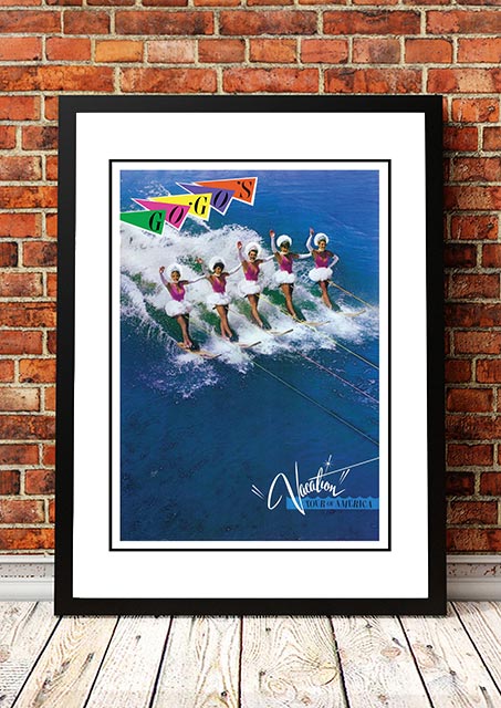 The Go Go’s ‘Vacation’ World Tour Poster 1982 - Framed A3